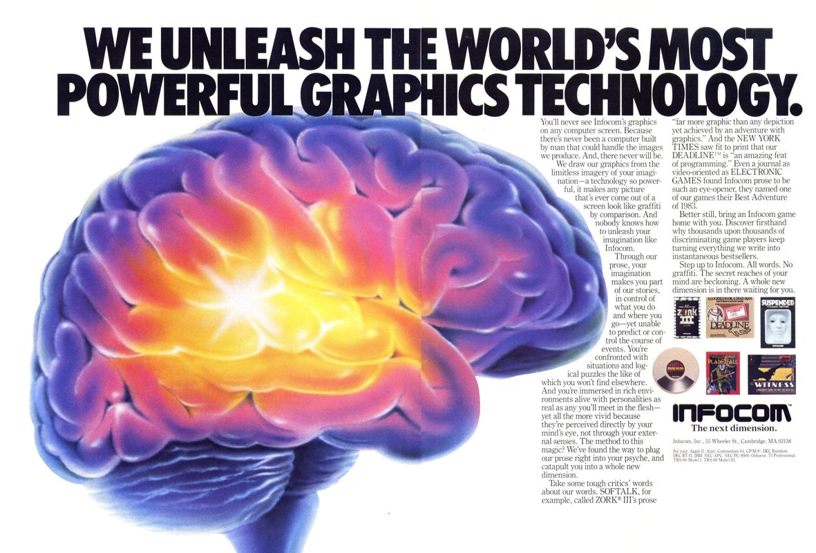 Deadline Magazine Advertisement (Magazine Advertisements): Softline (United States) Volume 2 Number 6 (September - October 1983)