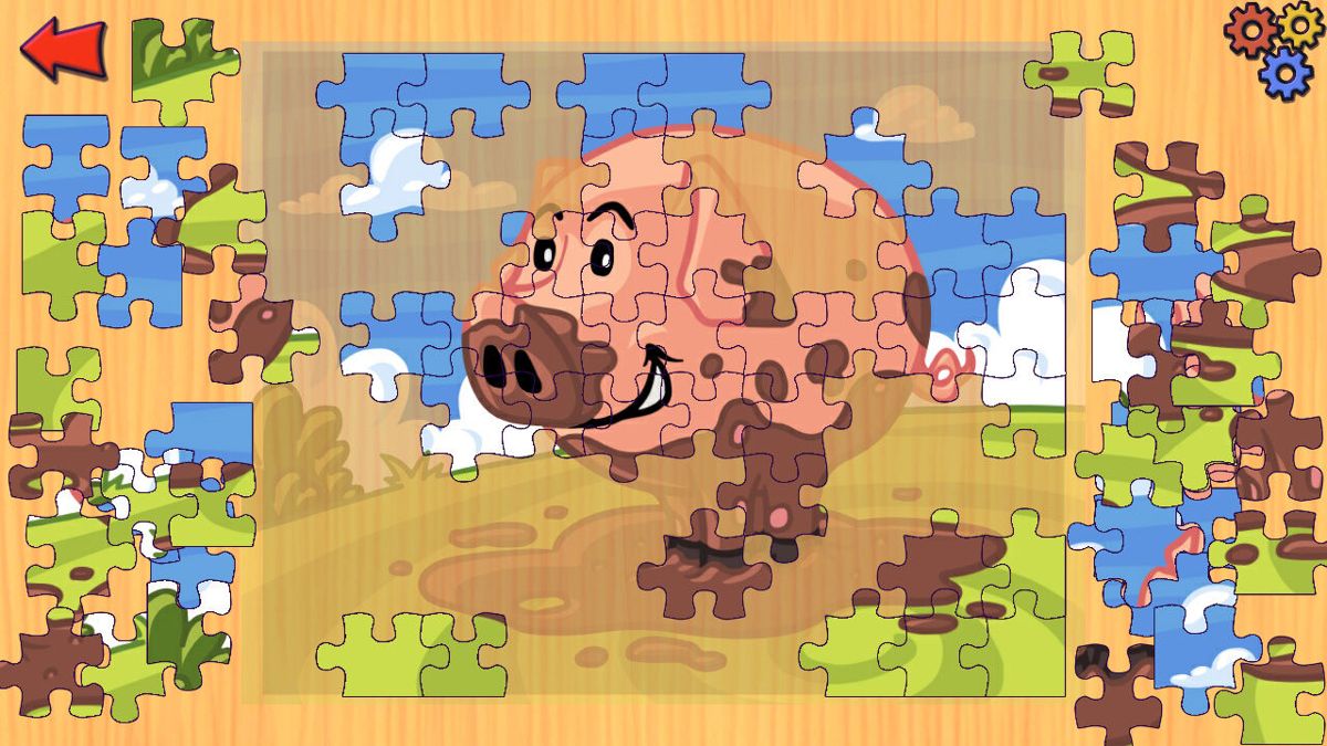 A Farm Animal Jigsaw Puzzle Screenshot (Nintendo.co.jp)