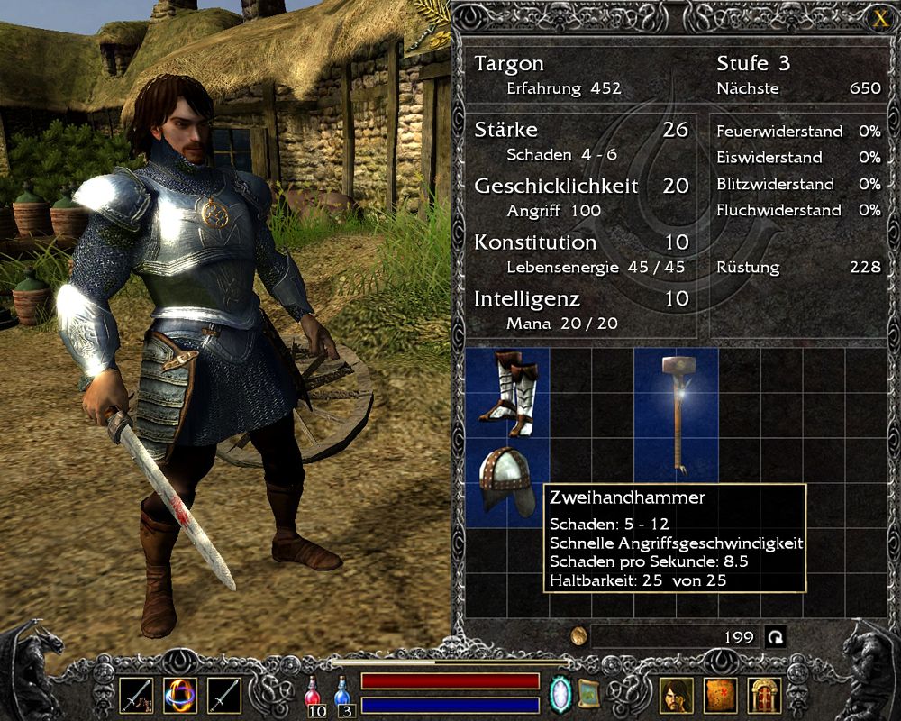 Legend: Hand of God Screenshot (Legend-Game.de - Legend: Hand of God Official Screenshots): Inventory