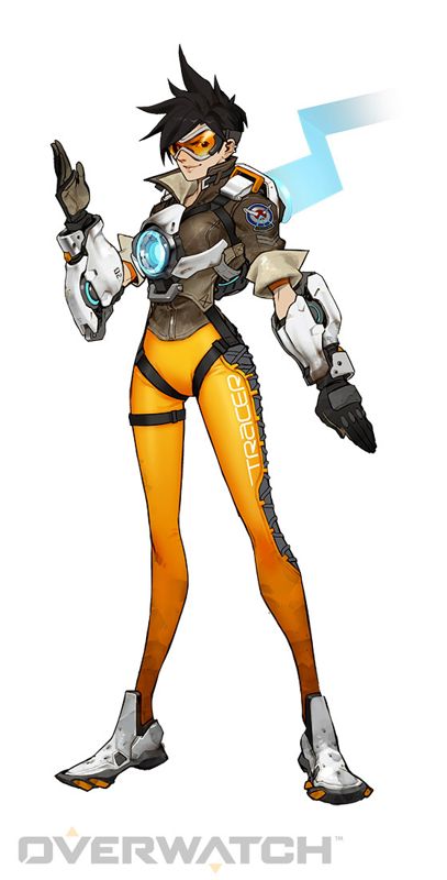 Overwatch Concept Art (Official Website): Tracer Concept