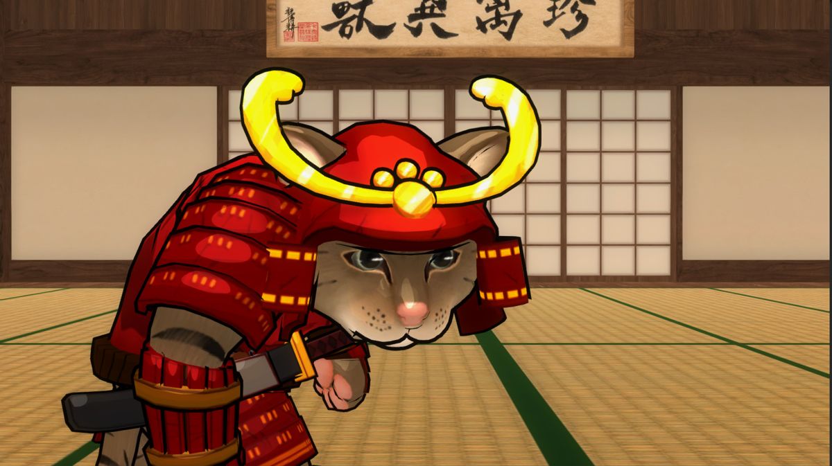 Fight of Animals: Legend of the Strongest Creature - Walking Cat: Samurai Costume Screenshot (Steam)
