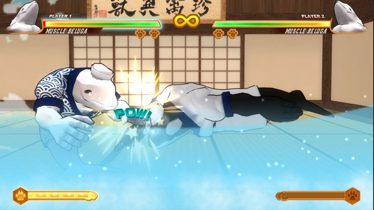 Fight of Animals: Legend of the Strongest Creature - Muscle Beluga: Sushi Chef Costume Screenshot (Steam)
