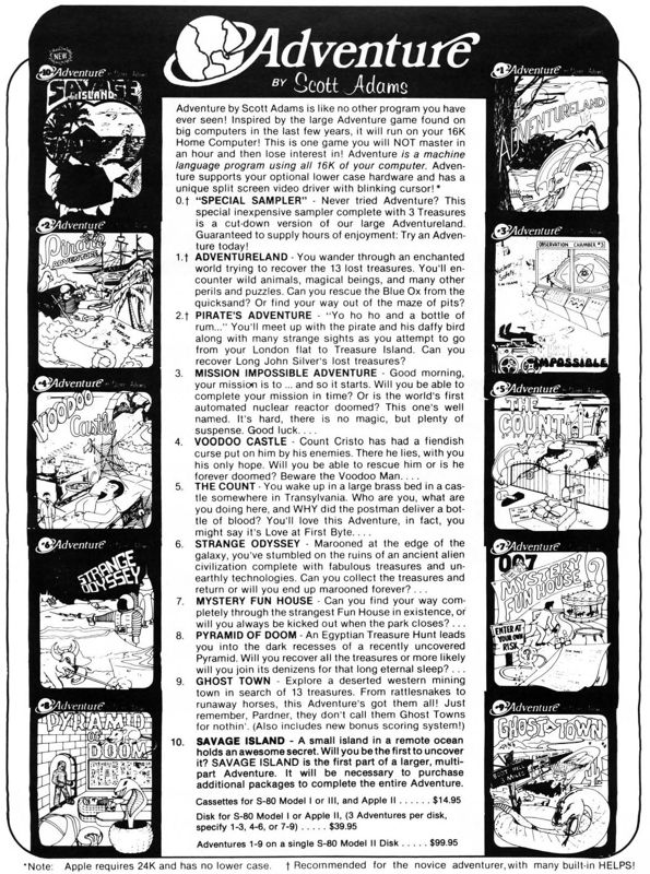 Adventureland Magazine Advertisement (Magazine Advertisements): SoftSide (United States) Volume 3 Number 4 (January 1981)