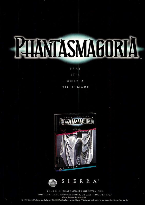 Roberta Williams' Phantasmagoria Magazine Advertisement (Magazine Advertisements): Computer Gaming World (US), Issue 132 (July 1995) Part 2