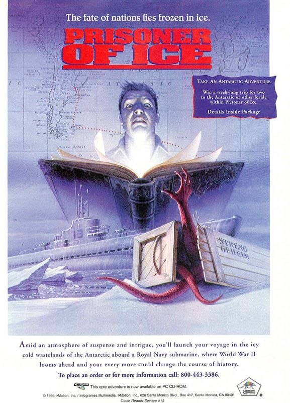 Prisoner of Ice Magazine Advertisement (Magazine Advertisements): Computer Gaming World (US), Issue 134 (September 1995)