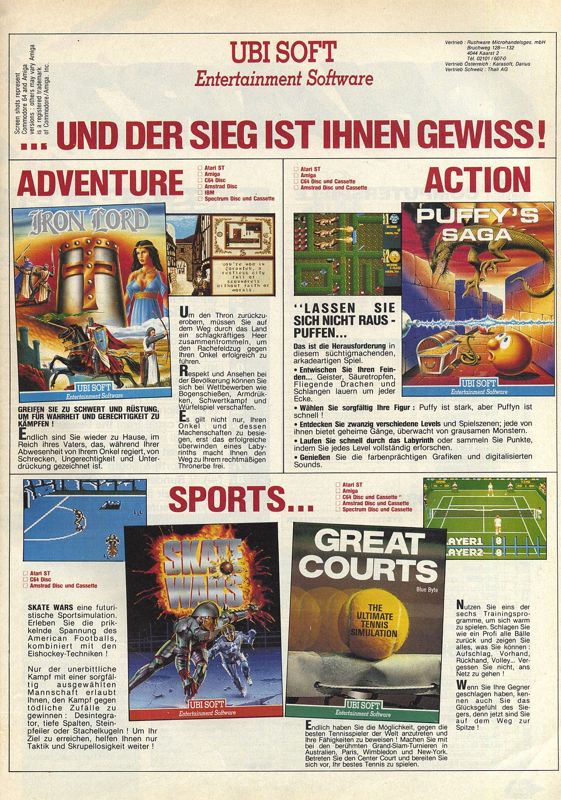 Iron Lord Magazine Advertisement (Magazine Advertisements): Power Play (Germany), Issue 05/1990