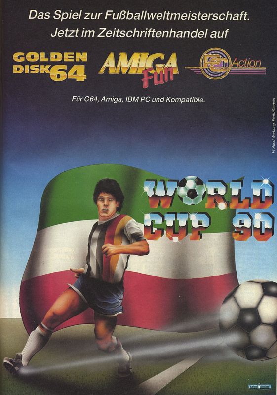World Cup 90 Magazine Advertisement (Magazine Advertisements): Power Play (Germany), Issue 07/1990