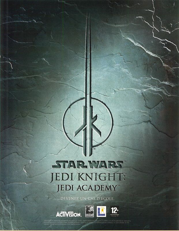 Star Wars: Jedi Knight - Jedi Academy Magazine Advertisement (Magazine Advertisements): Xbox : Le Magazine Officiel (France), Issue 22 (December 2003)