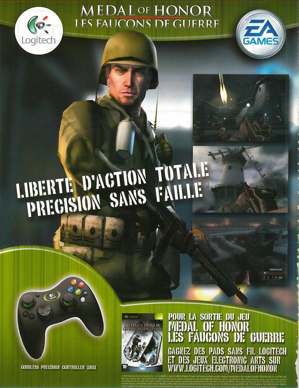 Medal of Honor: European Assault Magazine Advertisement (Magazine Advertisements): Xbox : Le Magazine Officiel (France), Issue 38 (February 2005)