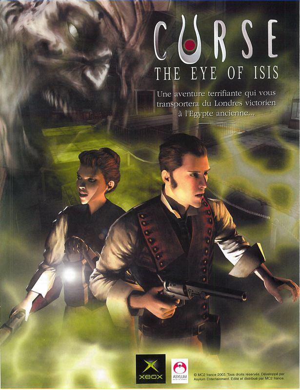Curse: The Eye of Isis Magazine Advertisement (Magazine Advertisements): Xbox : Le Magazine Officiel (France), Issue 25 (February 2004)