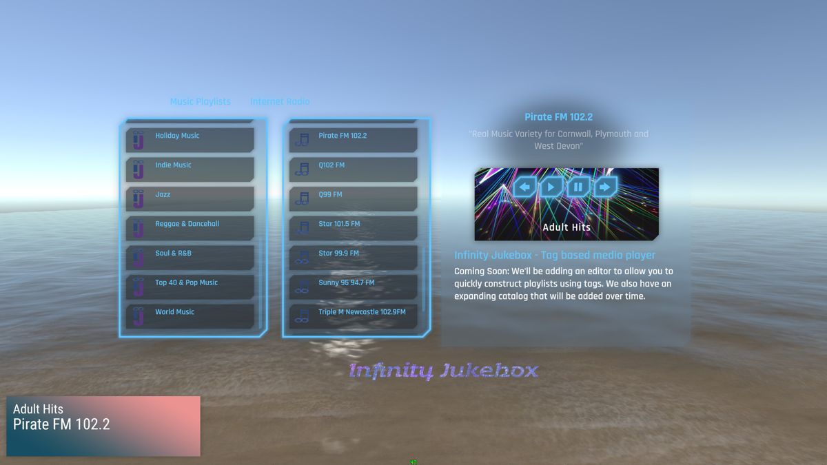 Ambient Channels: Infinity Jukebox - Internet Radio Screenshot (Steam)