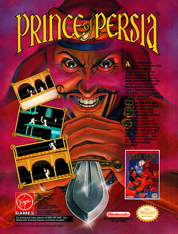 Prince of Persia Magazine Advertisement (Magazine Advertisements):<br> Electronic Gaming Monthly (United States), Volume 5, Issue 10 (October 1992) Page 63