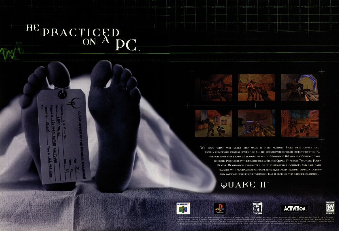 Quake II Magazine Advertisement (Magazine Advertisements): Next Generation (U.S.) Issue #47 (November 1998)