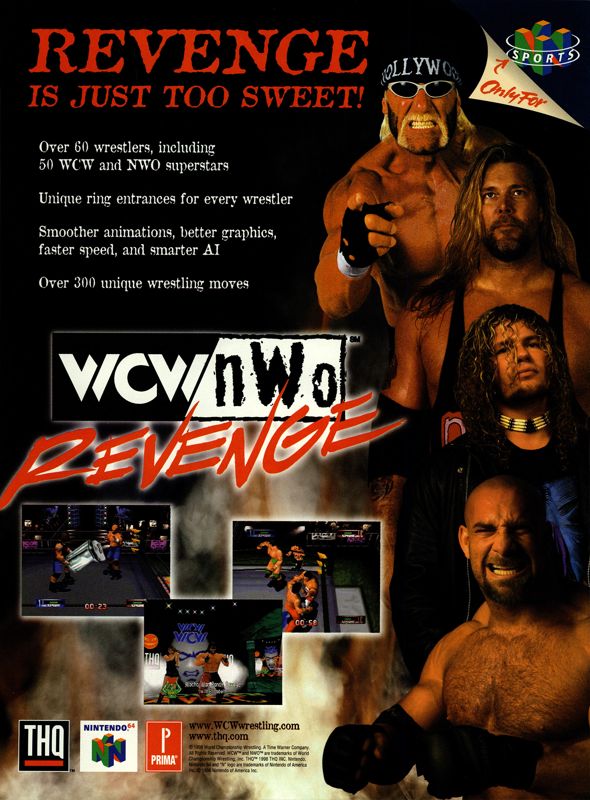WCW/NWO Revenge Magazine Advertisement (Magazine Advertisements): Next Generation (U.S.) Issue #48 (December 1998)