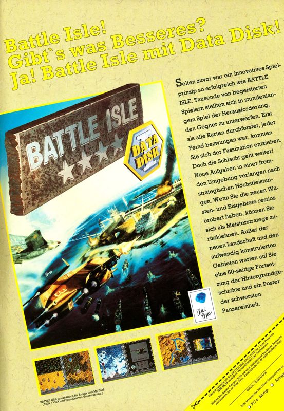 Battle Isle: Scenario Disk Volume One Magazine Advertisement (Magazine Advertisements): Power Play (Germany), Special Issue "Power Play PC" (1992)