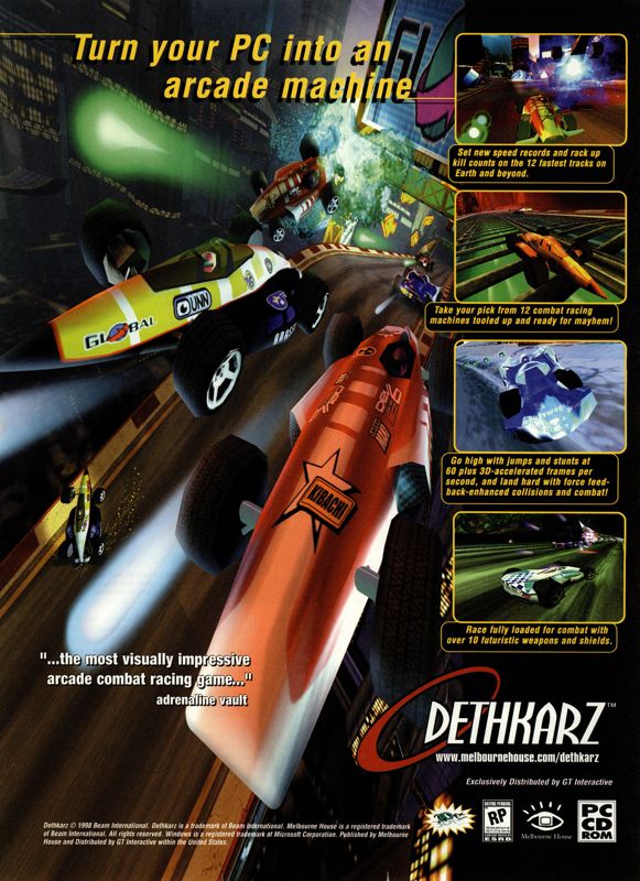 Dethkarz Magazine Advertisement (Magazine Advertisements): Next Generation (U.S.) Issue #49 (January 1999)