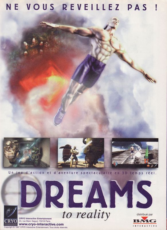 Dreams to Reality Magazine Advertisement (Magazine Advertisements): PC Jeux (France), Issue 2 (September 1997)
