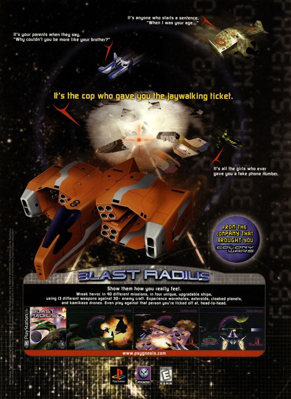 Blast Radius Magazine Advertisement (Magazine Advertisements): Next Generation (U.S.) Issue #51 (March 1999)