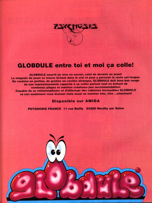 Globdule Magazine Advertisement (Magazine Advertisements): Génération 4 (France), Issue 61 (December 1993)