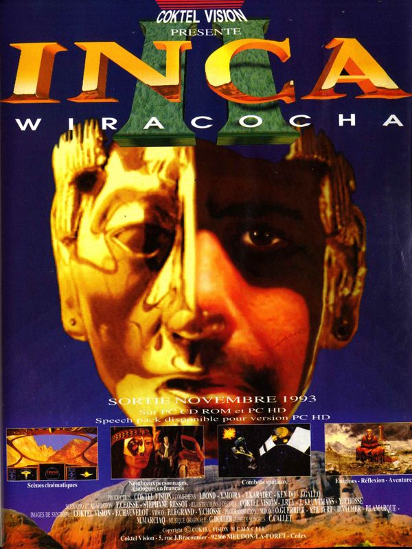 Inca II: Nations of Immortality Magazine Advertisement (Magazine Advertisements): Génération 4 (France), Issue 61 (December 1993)