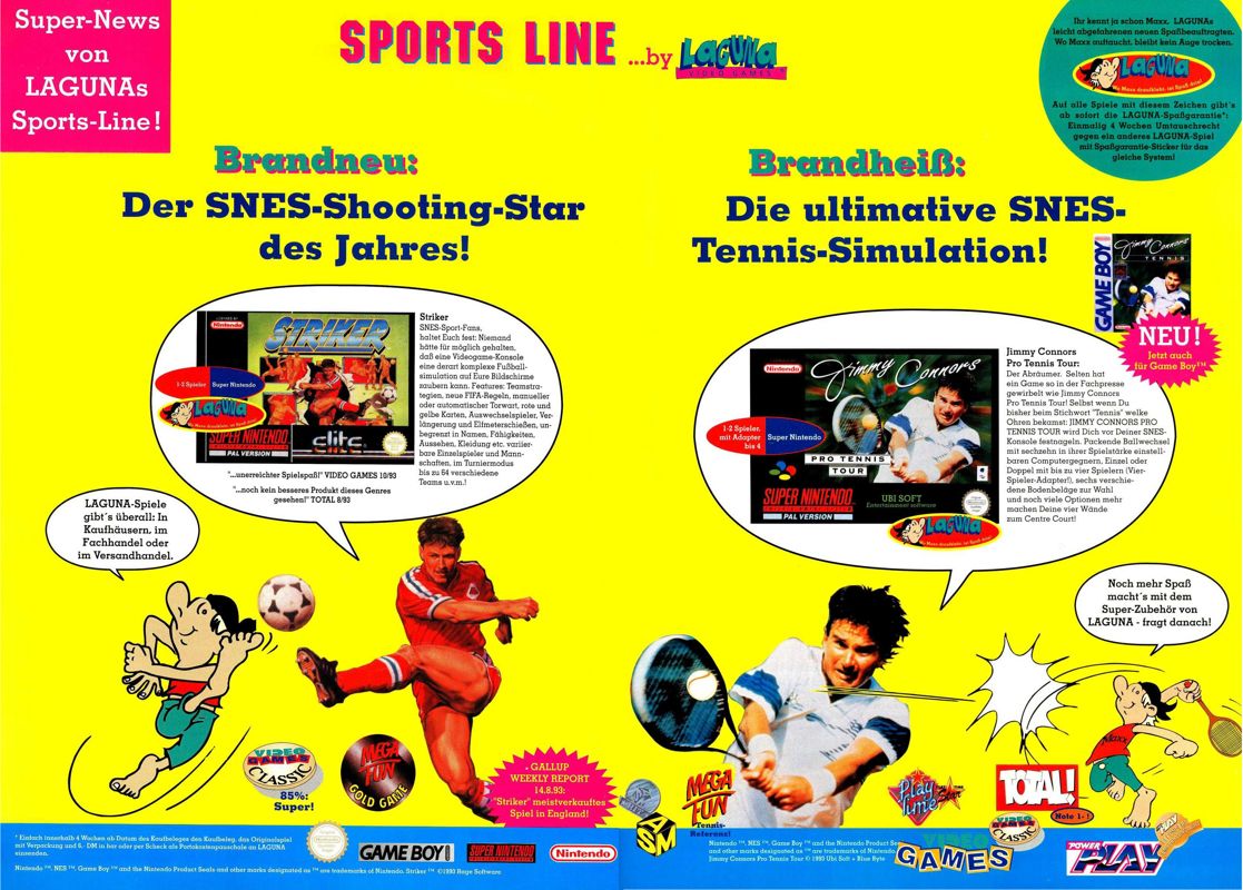 Striker Magazine Advertisement (Magazine Advertisements): Total! (Germany), Issue 12/1993