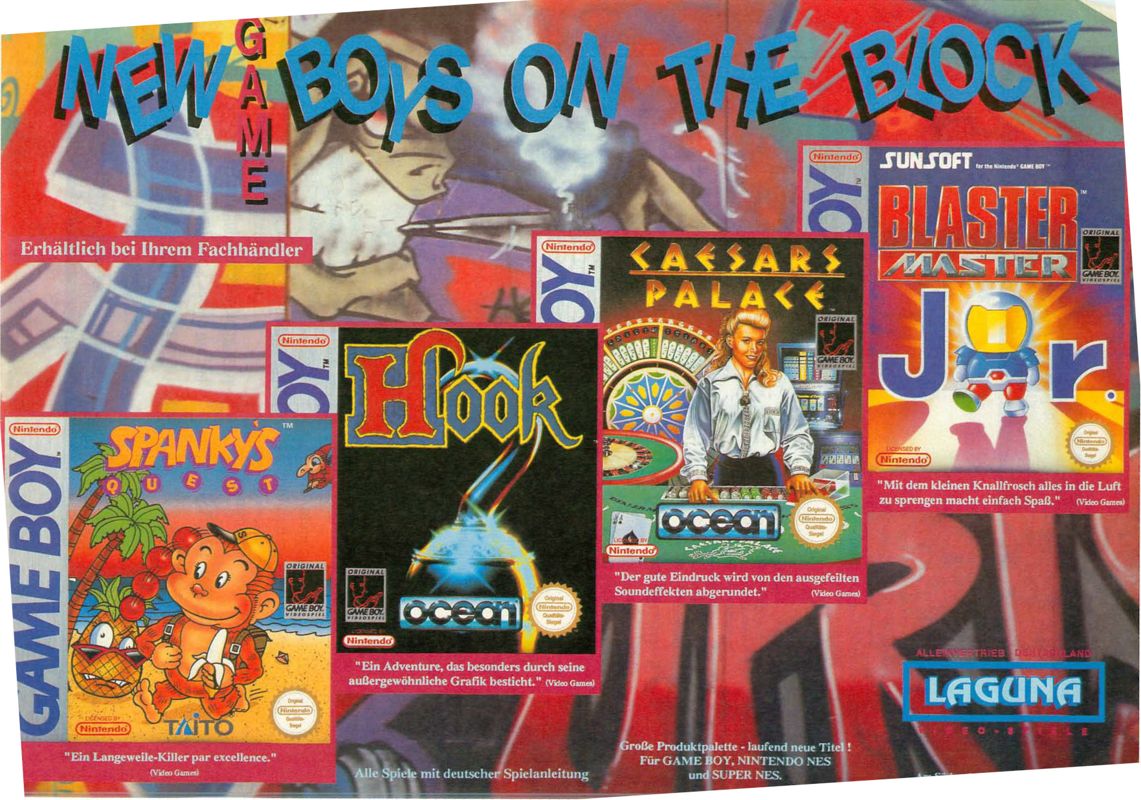 Hook Magazine Advertisement (Magazine Advertisements): Video Games (Germany), Issue 07/1992