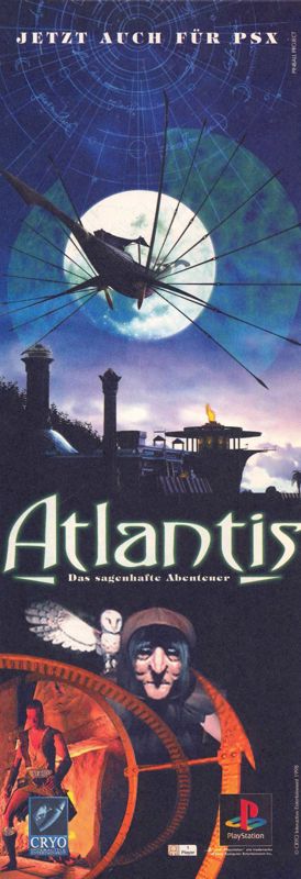 Atlantis: The Lost Tales Magazine Advertisement (Magazine Advertisements): Video Games (Germany), Issue 01/1999