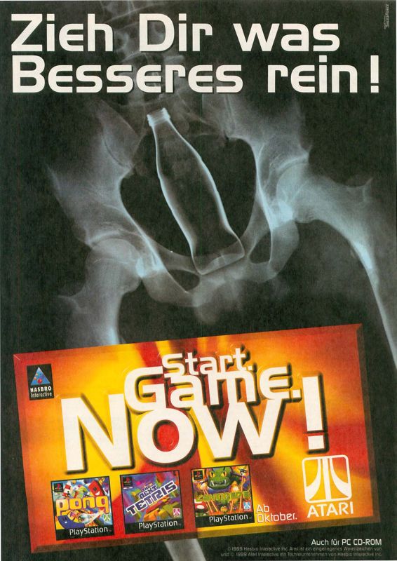 Centipede Magazine Advertisement (Magazine Advertisements): Video Games (Germany), Issue 11/1999