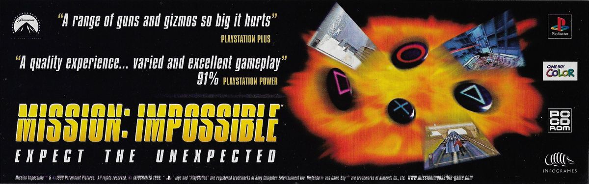 Mission: Impossible Magazine Advertisement (Magazine Advertisements): Shoot (United Kingdom), October 30, 1999
