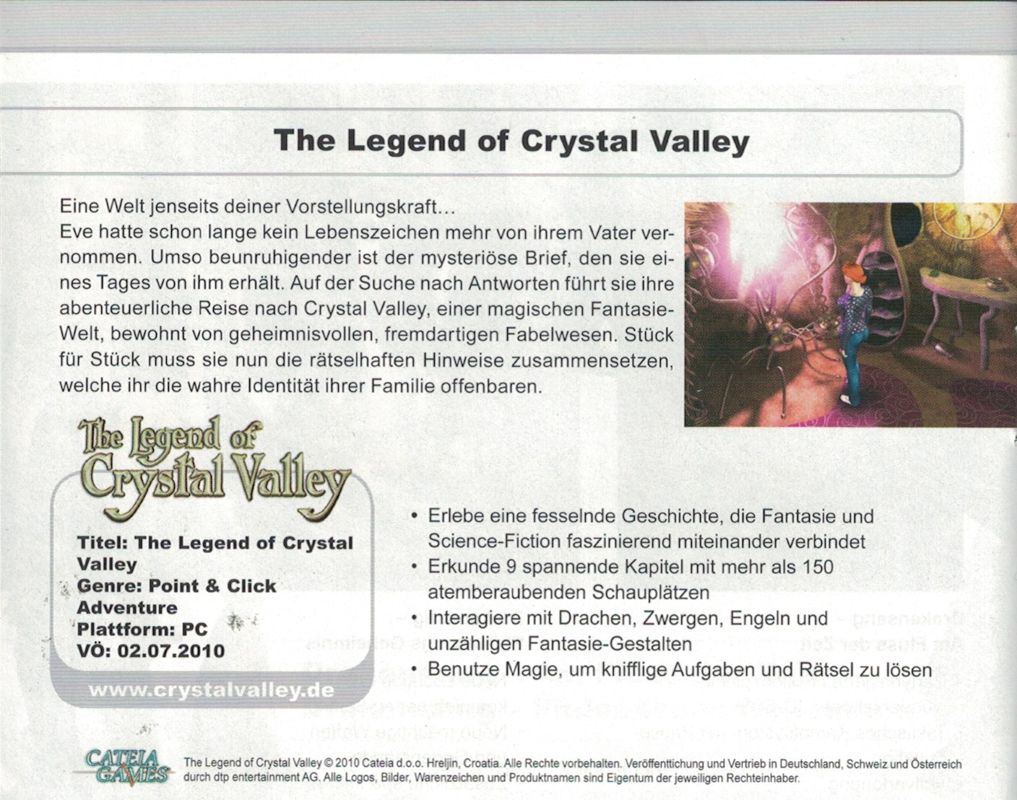 The Legend of Crystal Valley Catalogue (Catalogue Advertisements): dtp entertainment AG Catalog, 2010/2011