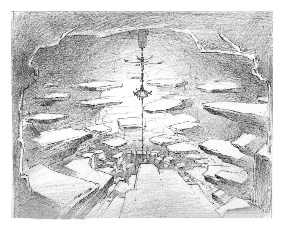 Uru: Ages Beyond Myst Concept Art (Uru: Ages Beyond Myst Press Kit): mono sketch