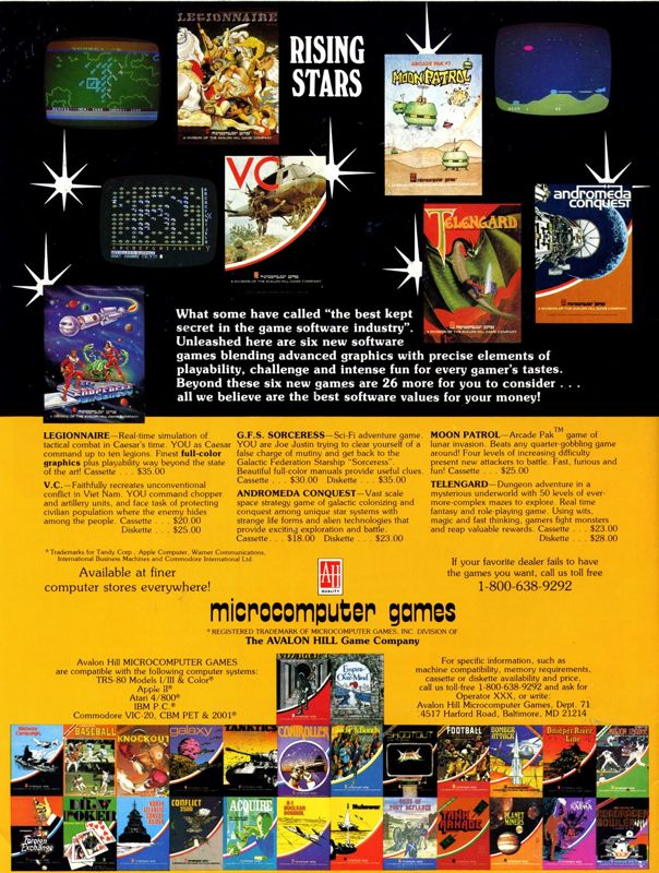 G.F.S. Sorceress Magazine Advertisement (Magazine Advertisements): Computer Gaming World (US), Vol. 2 No. 5 (September - October 1982)