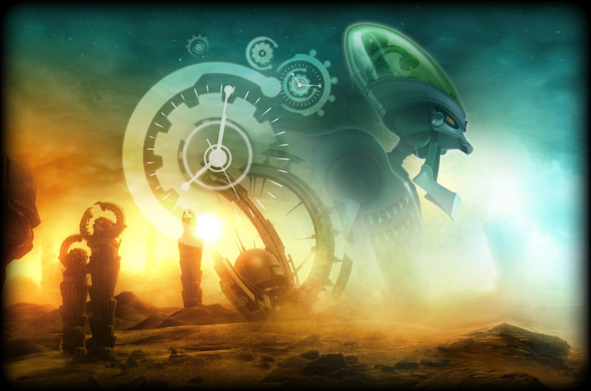Ratchet and Clank Race Through Time Other (Official website): The background used for ratchetandclankthegame.com, where the game was hosted