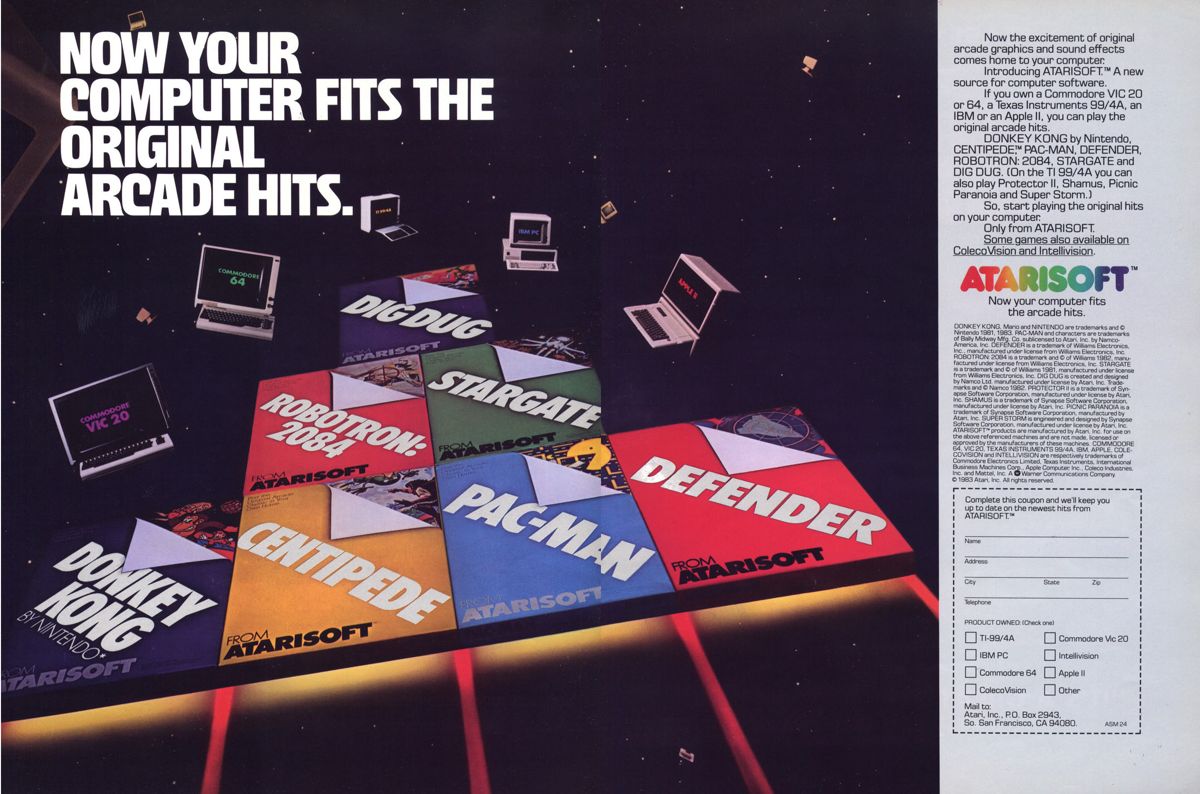 Centipede Magazine Advertisement (Magazine Advertisements): Computer Gaming World (US), Vol. 3 No. 6 (December 1983)