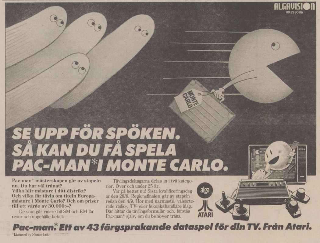 Pac-Man Magazine Advertisement (Magazine Advertisements): Expressen (Sweden), August 13, 1982