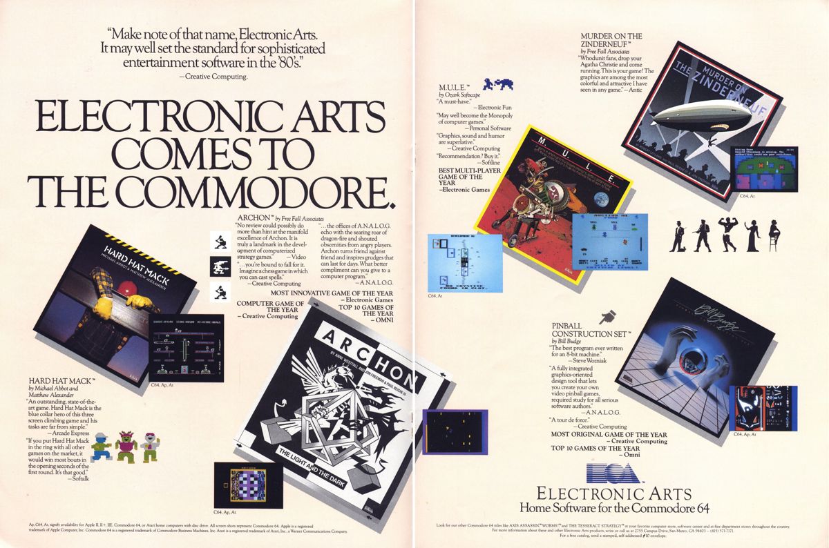Pinball Construction Set Magazine Advertisement (Magazine Advertisements): Computer Gaming World (US), Vol. 4 No. 2 (April 1984)