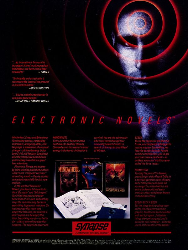 Brimstone Magazine Advertisement (Magazine Advertisements): Computer Gaming World (US), Issue #25 (January - February 1986)