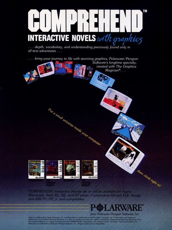 The Crimson Crown Magazine Advertisement (Magazine Advertisements): Computer Gaming World (US), No. 28 (May 1986)