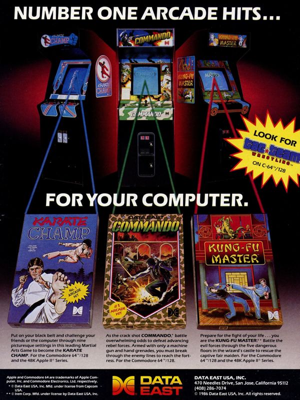 Kung-Fu Master Magazine Advertisement (Magazine Advertisements): Computer Gaming World (US), No. 32 (November 1986)