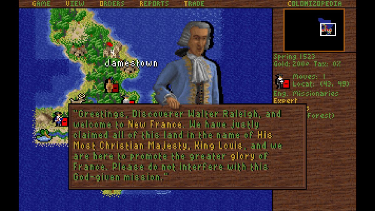 Sid Meier's Colonization Screenshot (Steam)