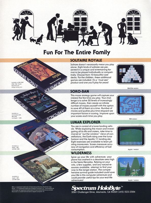 Solitaire Royale Magazine Advertisement (Magazine Advertisements): Computer Gaming World (US), Number 40 (October 1987)