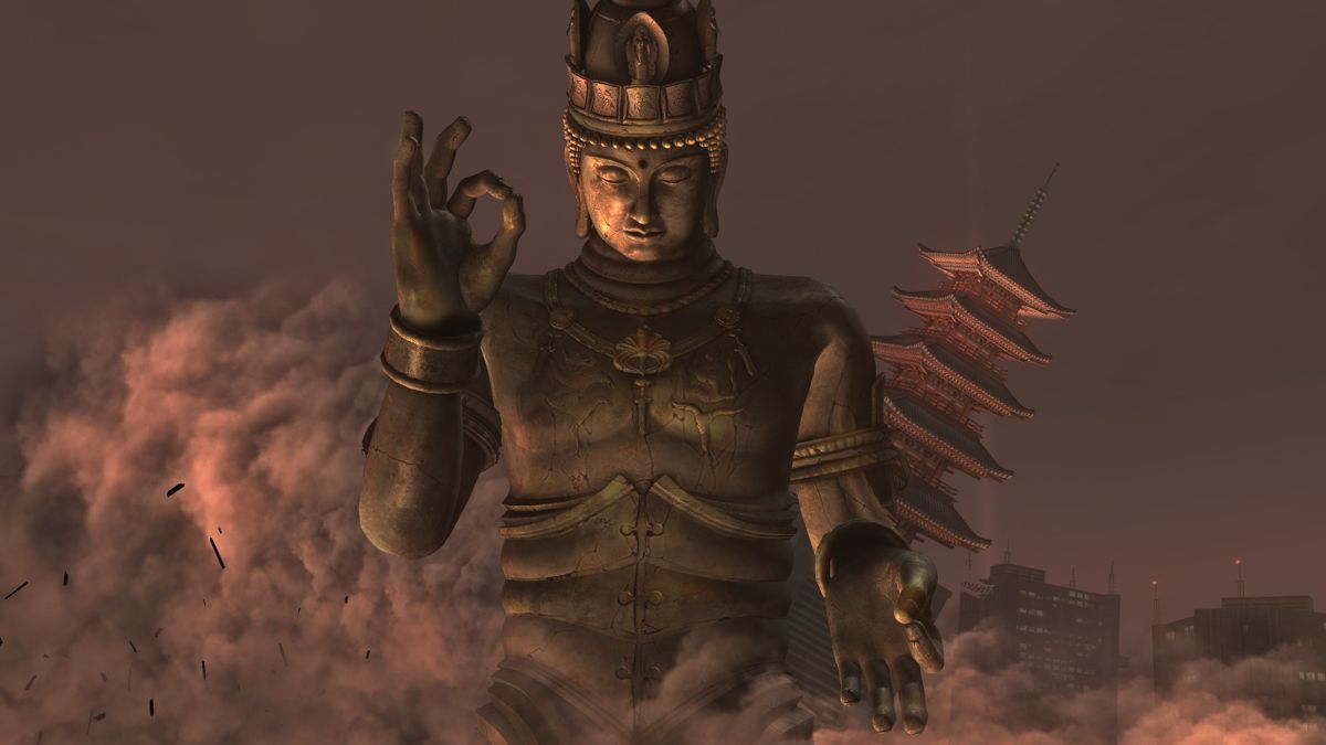 Ninja Gaiden Sigma 2 Screenshot (Tecmo E3 2009 Press Kit): Buddha Statue boss