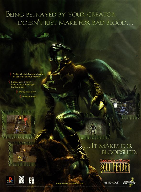 Legacy of Kain: Soul Reaver Magazine Advertisement (Magazine Advertisements): Next Generation (U.S.) Issue #55 (July 1999)