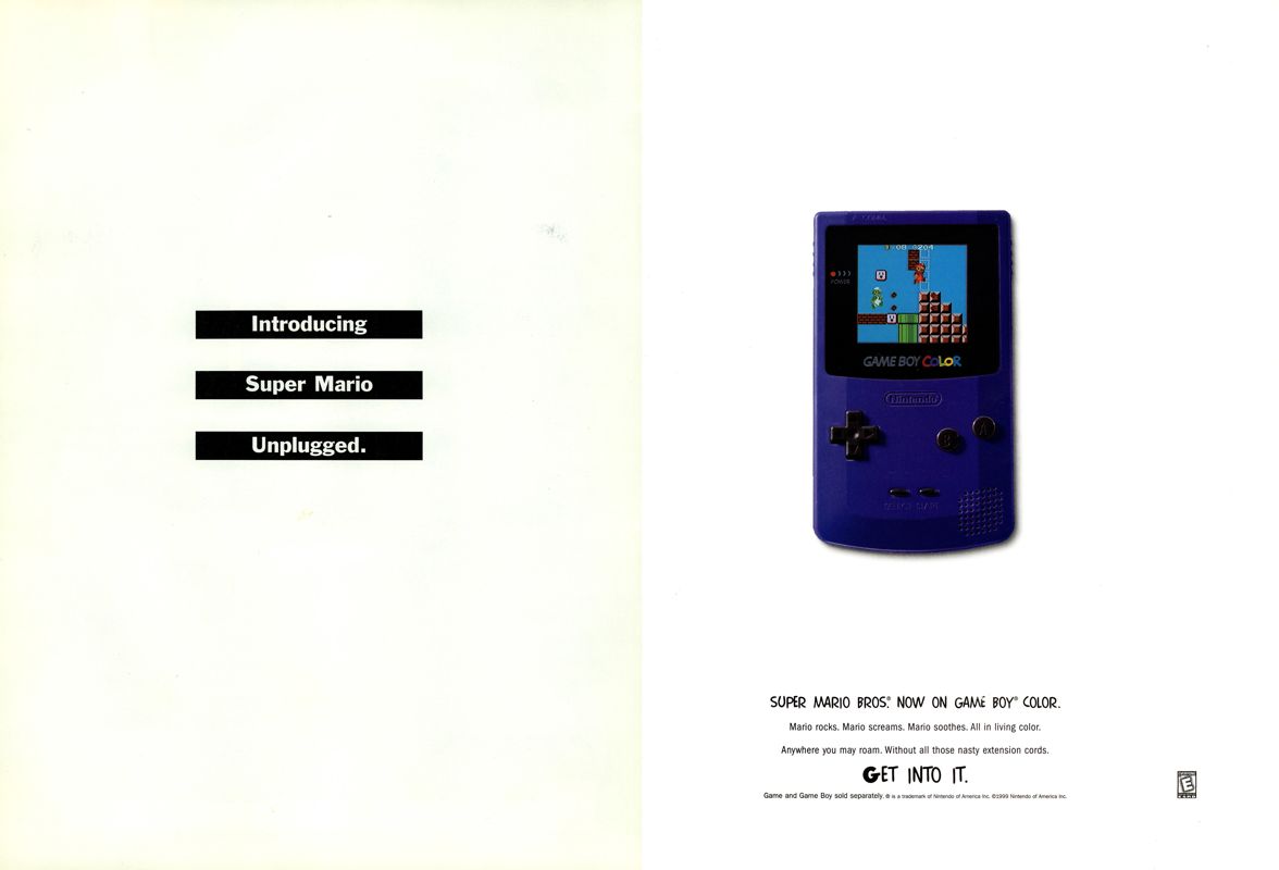 Super Mario Bros. Deluxe Magazine Advertisement (Magazine Advertisements): Next Generation (U.S.) Issue #55 (July 1999)
