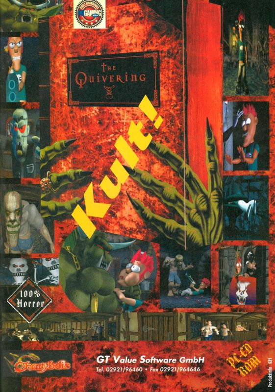The Quivering Magazine Advertisement (Magazine Advertisements): PC Joker (Germany), Issue 03/1999