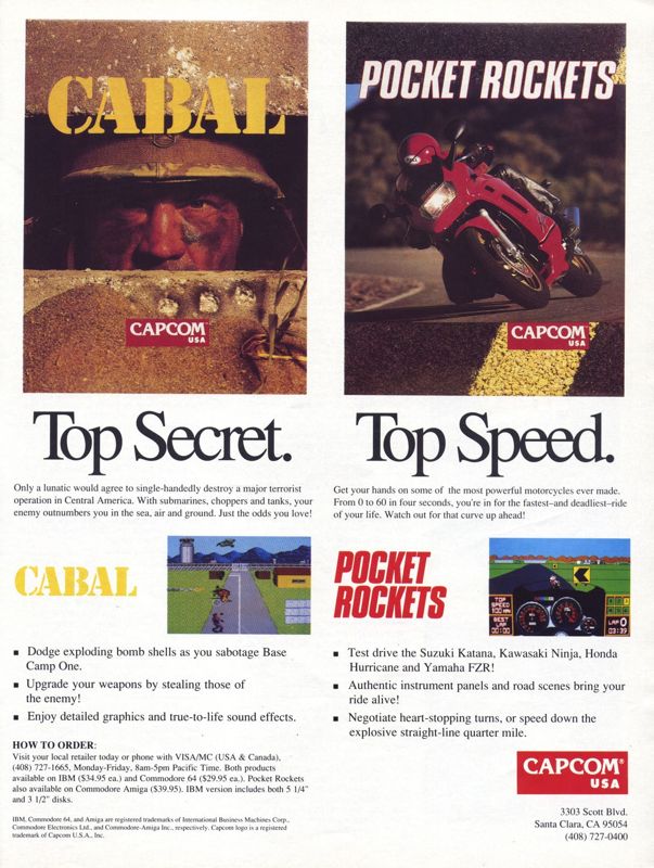Cabal Magazine Advertisement (Magazine Advertisements): Computer Gaming World (US), Number 68 (February 1990)