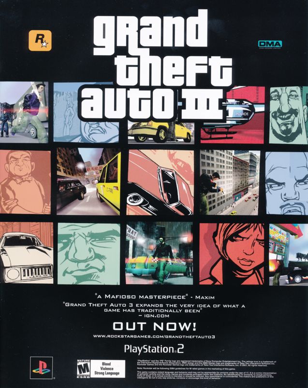 Grand Theft Auto III Magazine Advertisement (Magazine Advertisements): Silicon Mag (U.S.), Issue 42 (February, 2002)