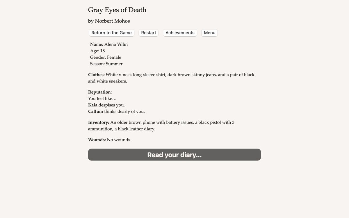 Gray Eyes of Death Screenshot (Steam)