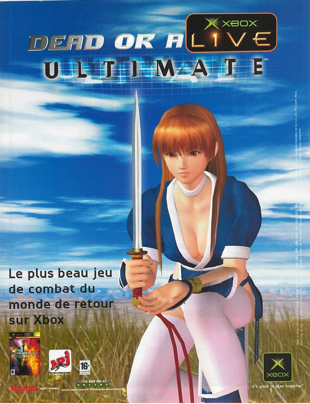 Dead or Alive: Ultimate Magazine Advertisement (Magazine Advertisements): Xbox : Le Magazine Officiel (France), Issue 41 (May 2005)