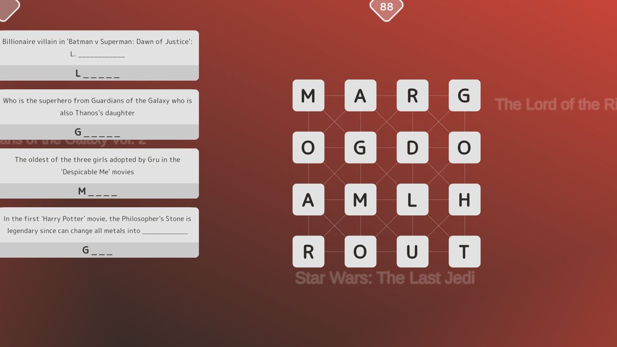 Mini Words: Top Movies Screenshot (Steam)